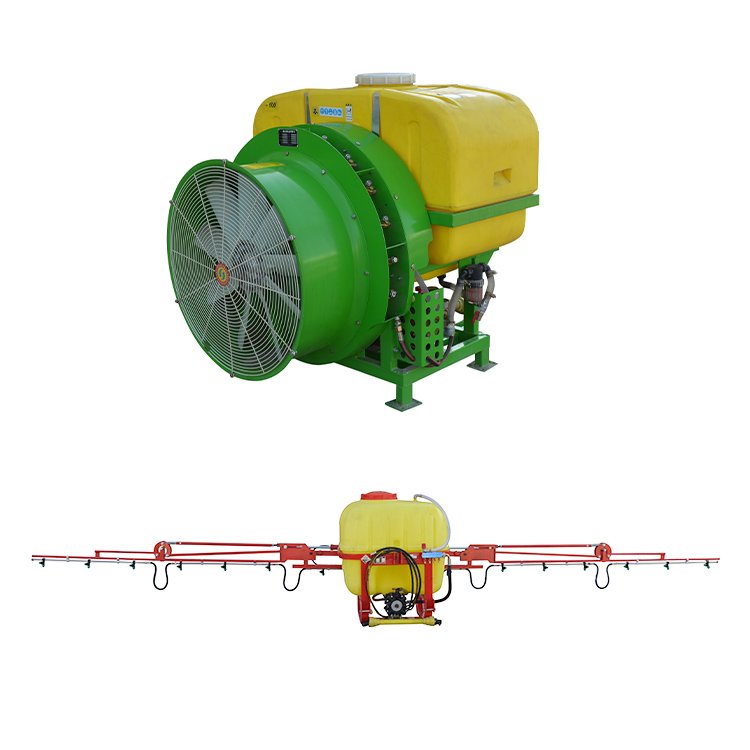 Диференцираната примена на распрскувач со бум и распрскувач со воздушна експлозија